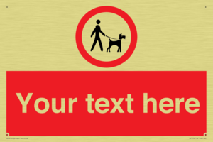 Custom Road regulatory dogs on leads